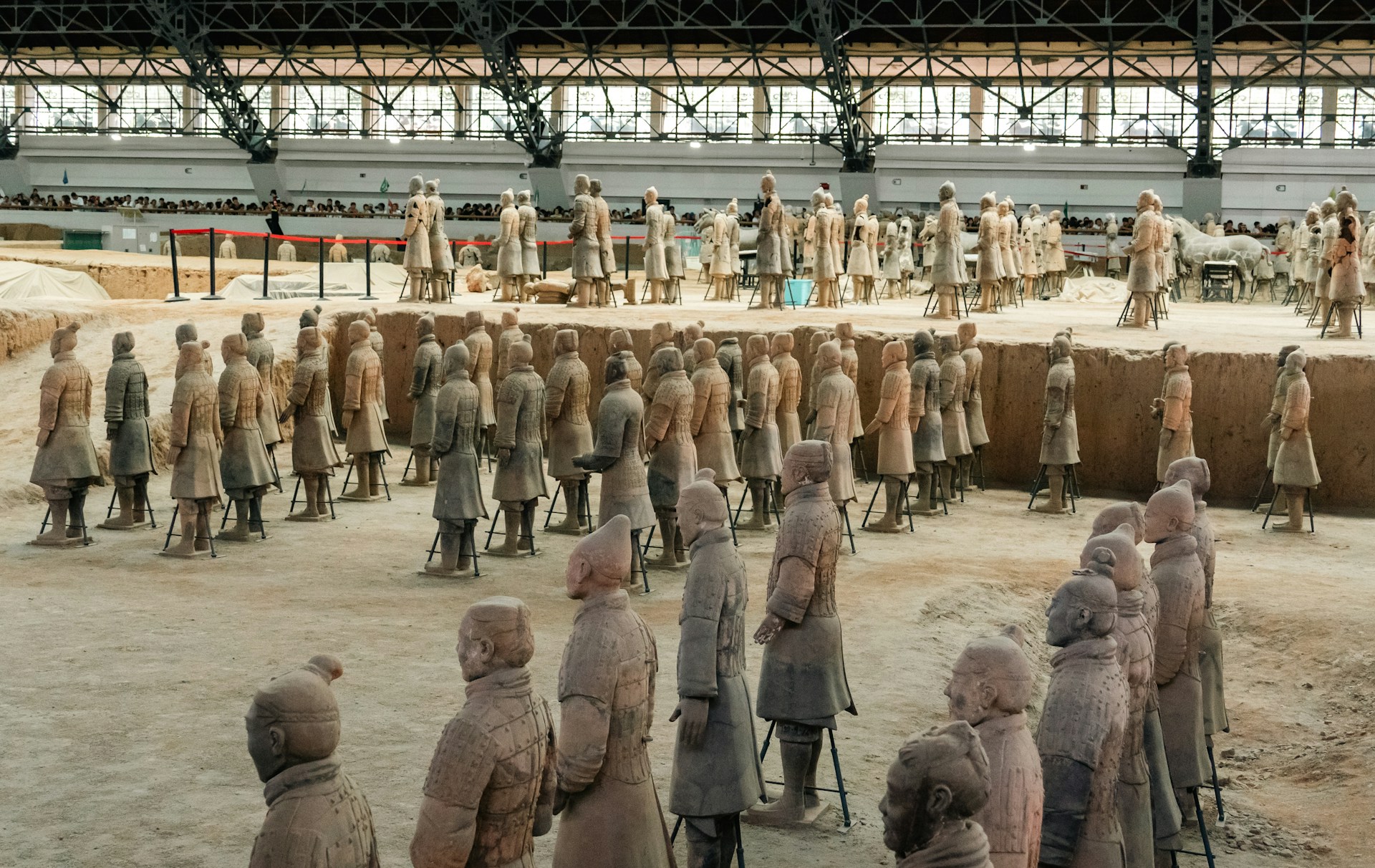 The main formation of the Terracotta Army in Pit 1
